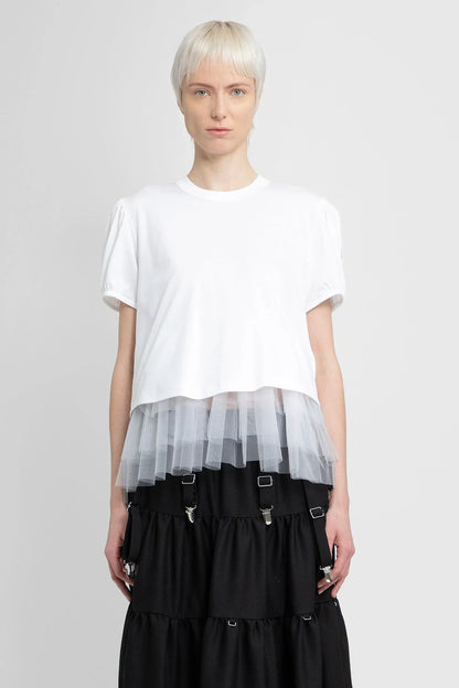 Antonioli NOIR KEI NINOMIYA WOMAN WHITE T-SHIRTS & TANK TOPS