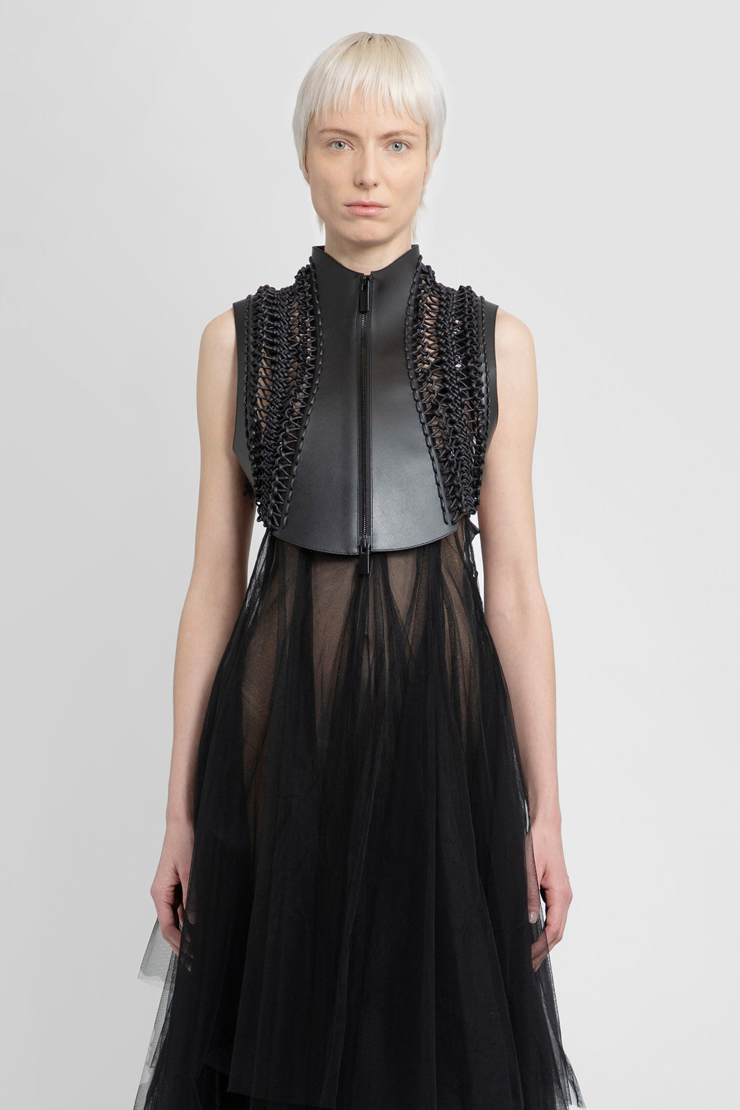 NOIR KEI NINOMIYA WOMAN BLACK WAISTCOATS