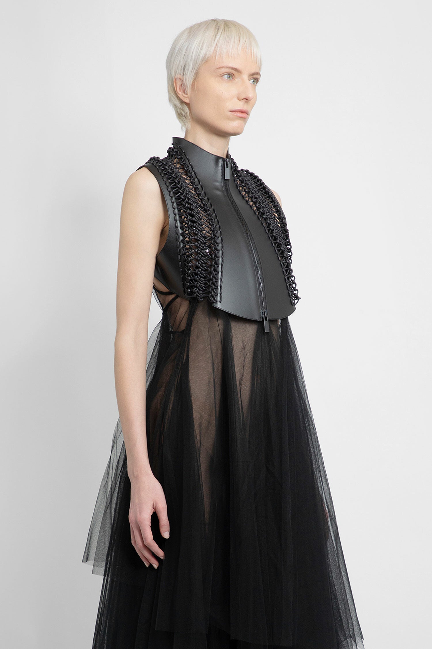 NOIR KEI NINOMIYA WOMAN BLACK WAISTCOATS