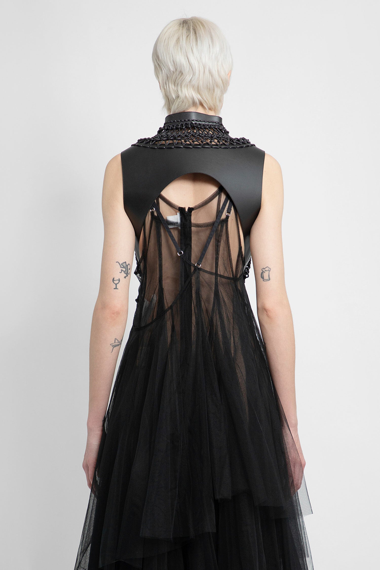 NOIR KEI NINOMIYA WOMAN BLACK VESTS