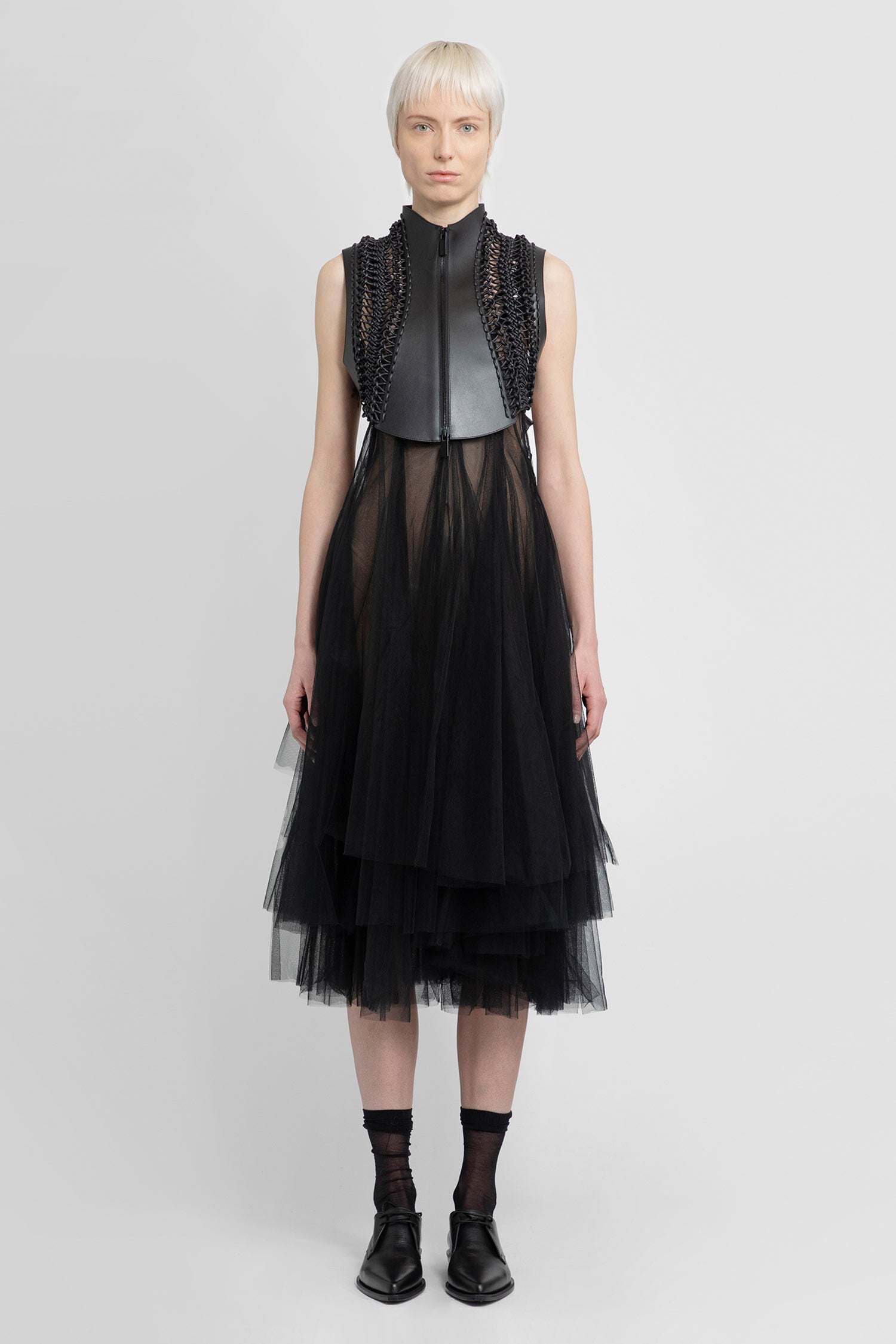 NOIR KEI NINOMIYA WOMAN BLACK WAISTCOATS