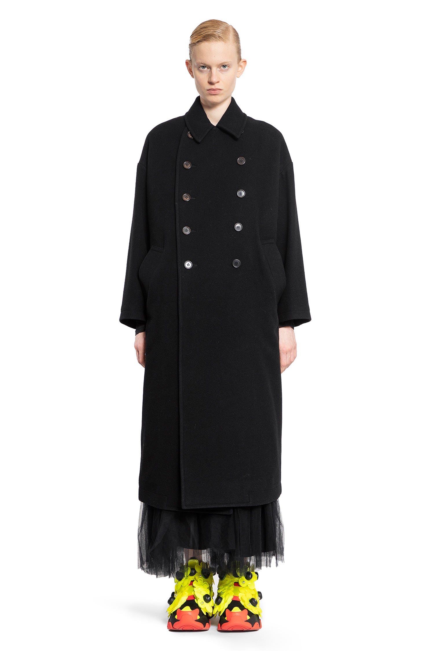 NOIR KEI NINOMIYA WOMAN BLACK COATS