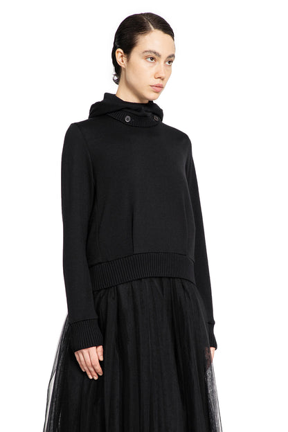 NOIR KEI NINOMIYA WOMAN BLACK KNITWEAR