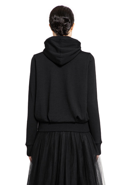 NOIR KEI NINOMIYA WOMAN BLACK KNITWEAR