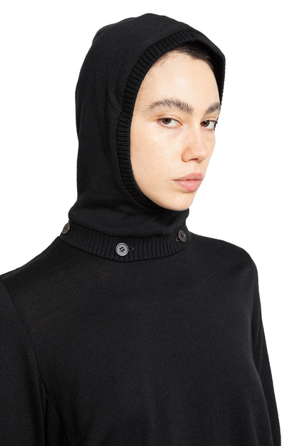 NOIR KEI NINOMIYA WOMAN BLACK KNITWEAR