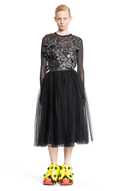 NOIR KEI NINOMIYA WOMAN BLACK SKIRTS