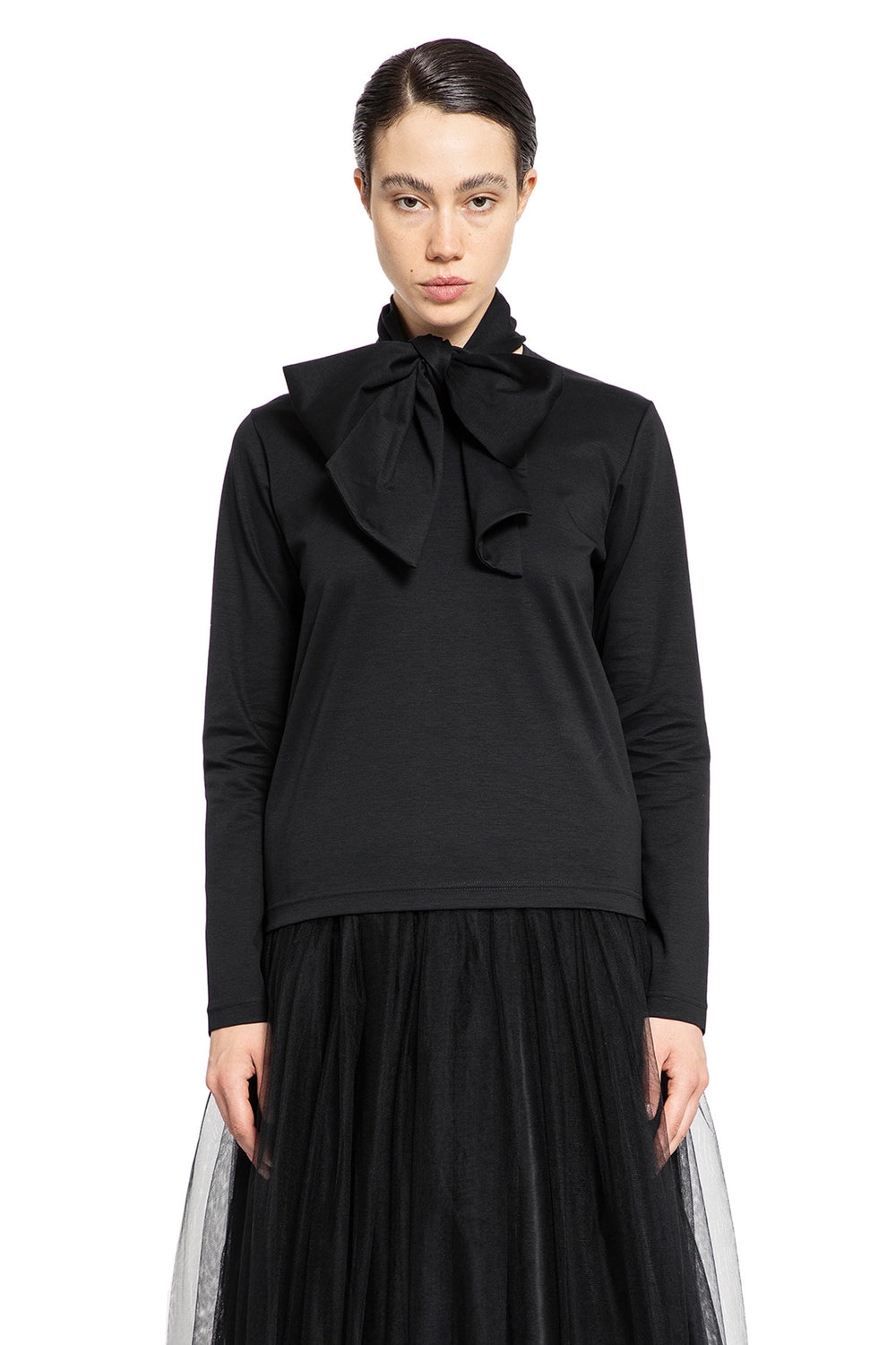 NOIR KEI NINOMIYA WOMAN BLACK TOPS