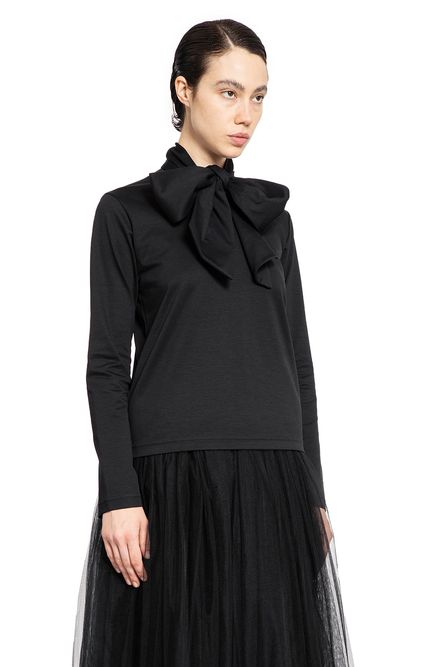 NOIR KEI NINOMIYA WOMAN BLACK TOPS