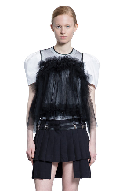 NOIR KEI NINOMIYA WOMAN BLACK TOPS