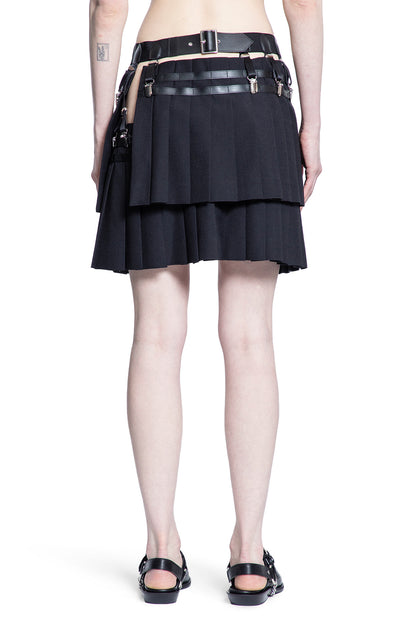 NOIR KEI NINOMIYA WOMAN BLACK SKIRTS