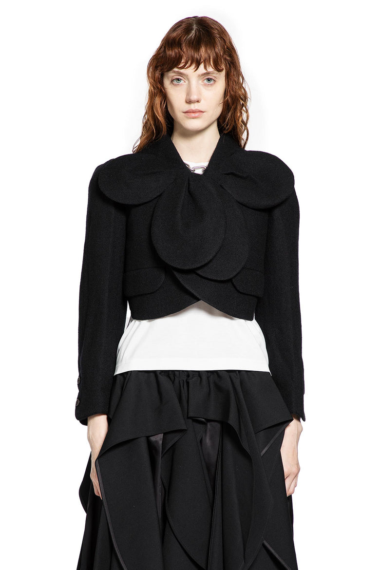 Cropped Petal Wool Jacket