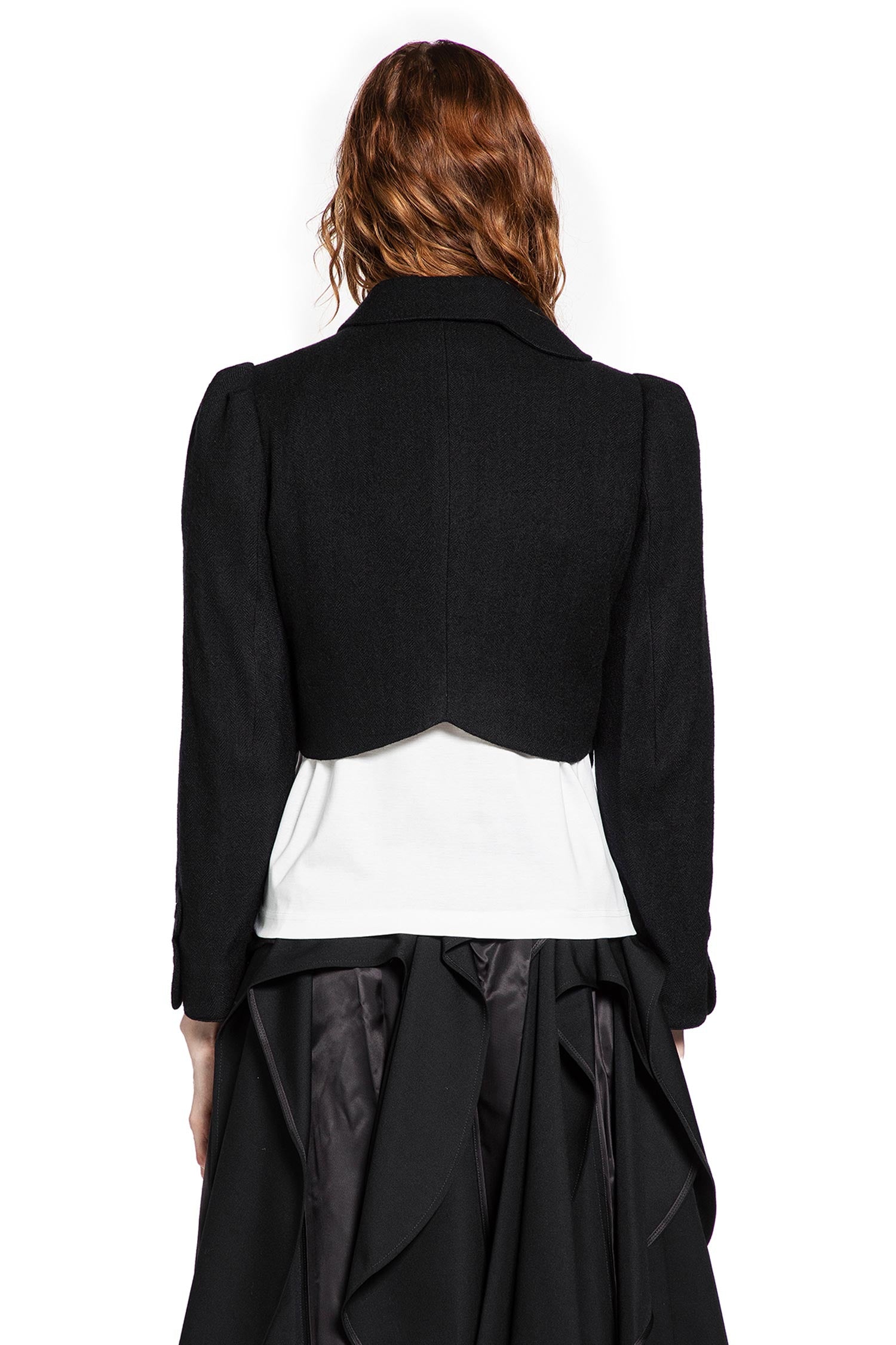 Cropped Petal Wool Jacket