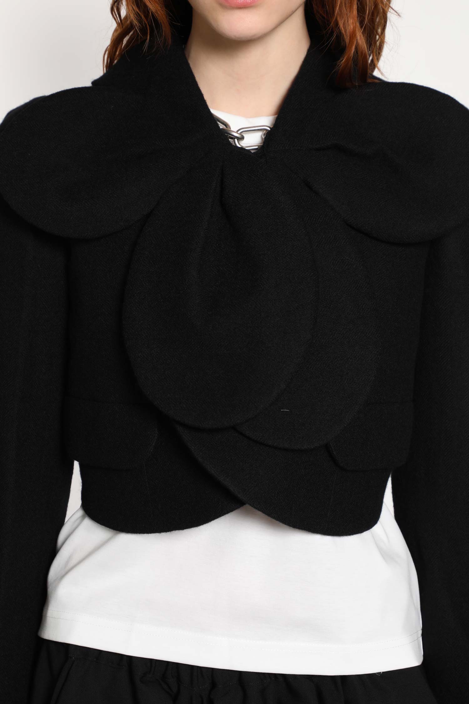 Cropped Petal Wool Jacket