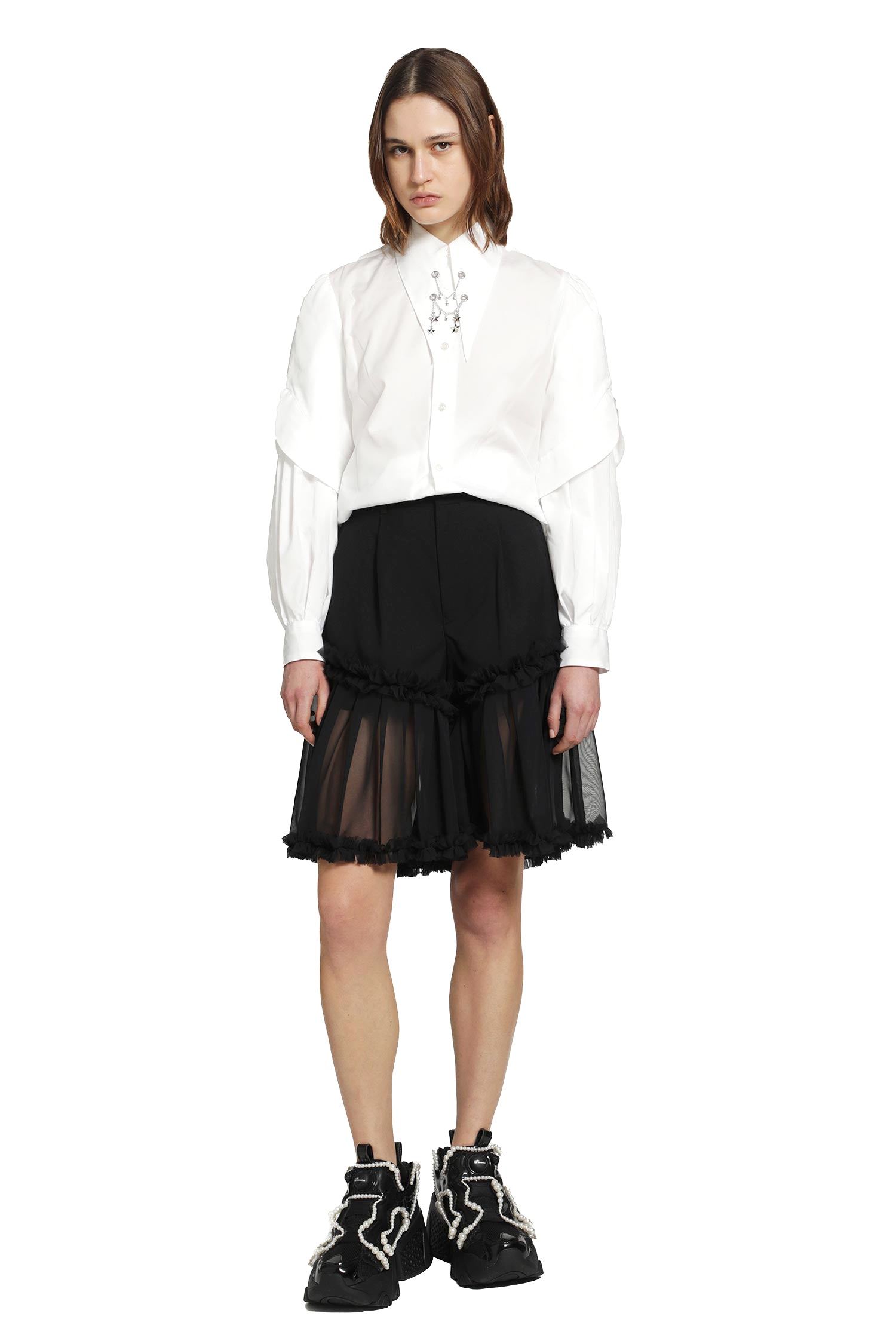 Embellished Cotton Shirt