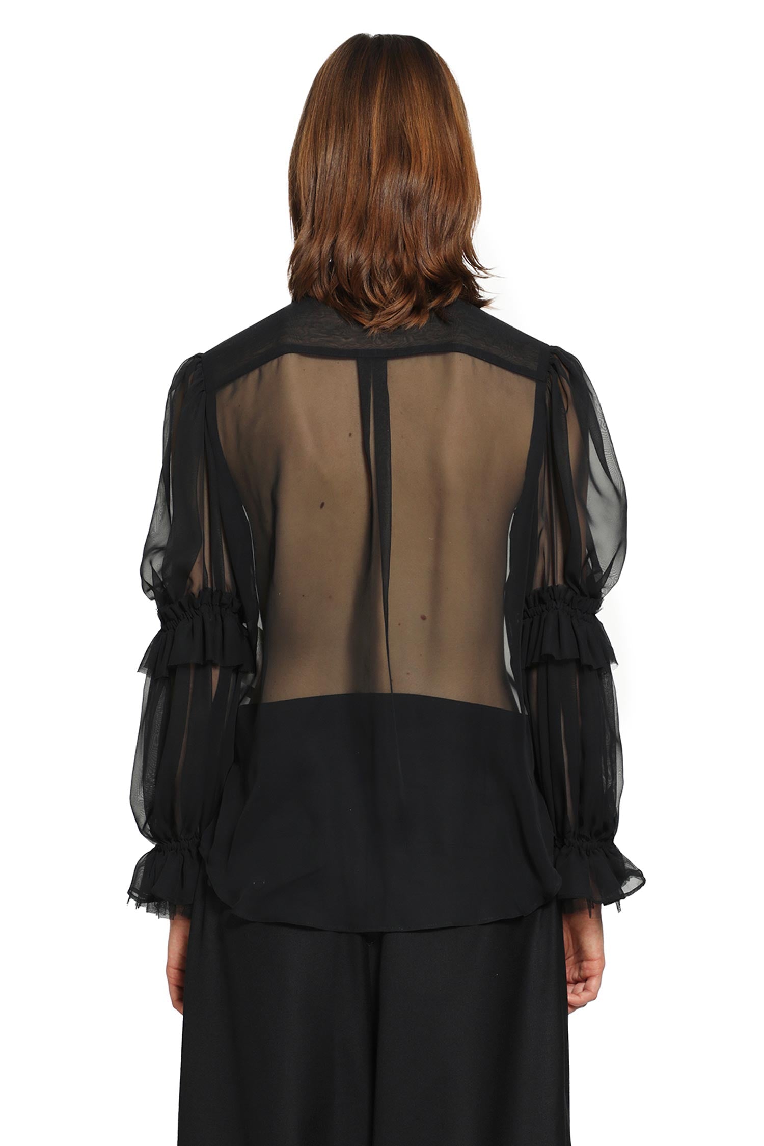 NOIR KEI NINOMIYA Ruffled Tulle Shirt woman