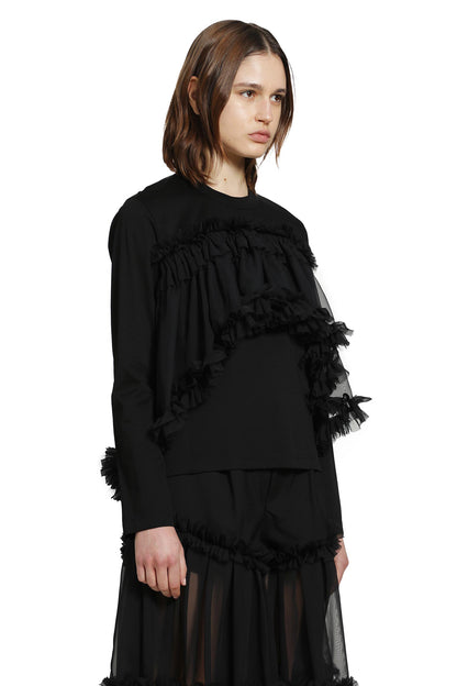 Tulle Long Sleeve T-Shirt