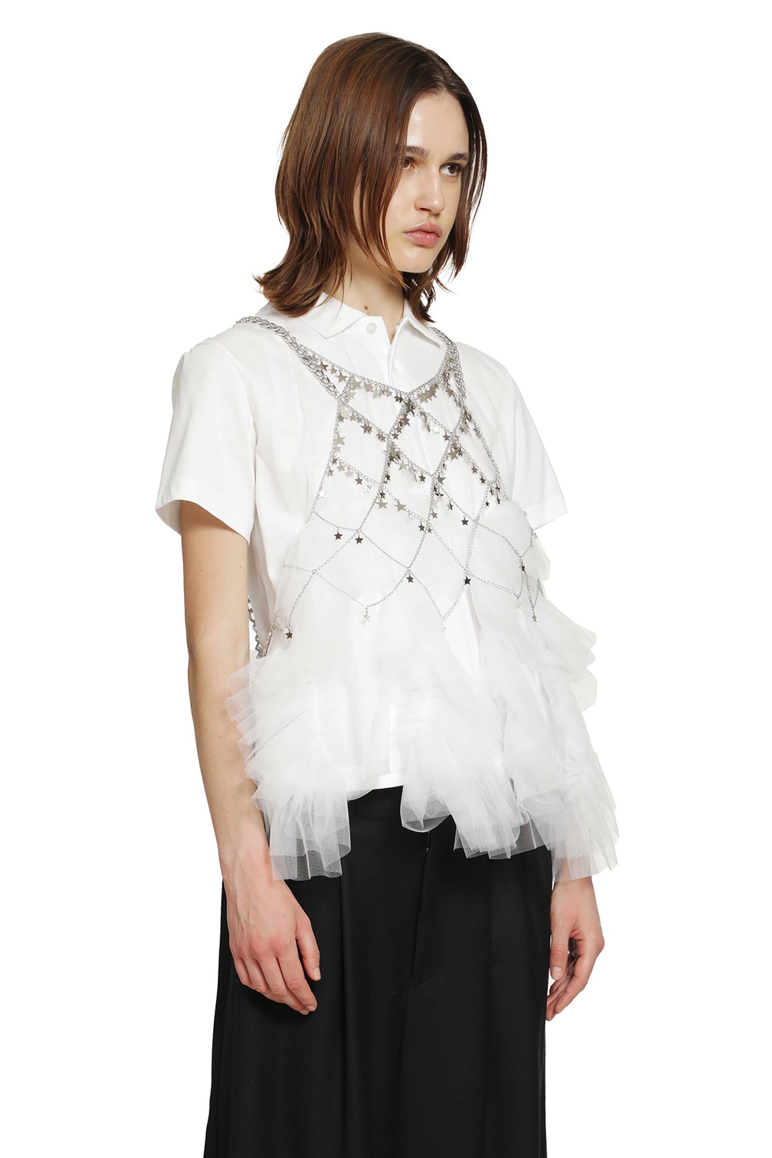 Link Chain Crop Top with Stars