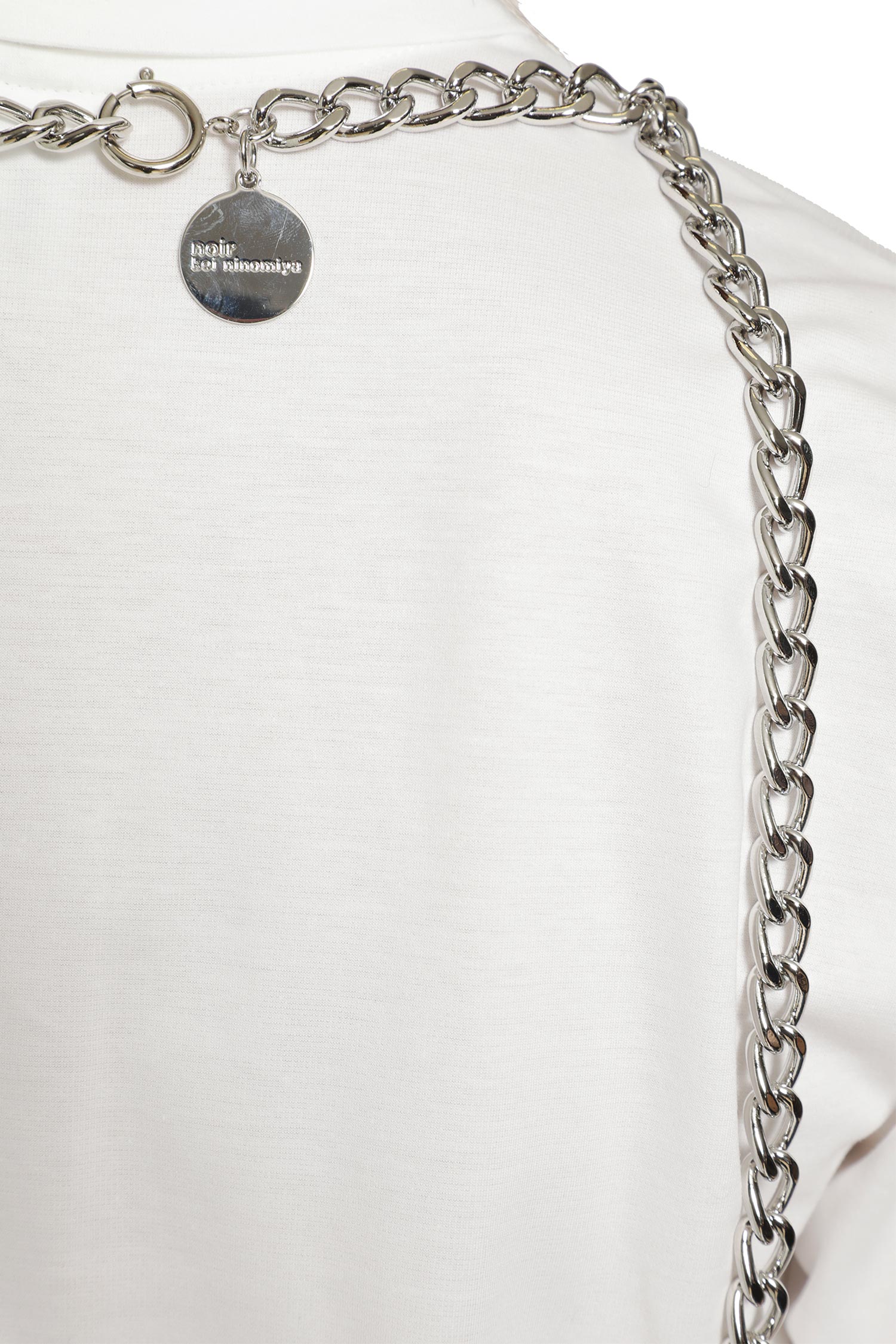 NOIR KEI NINOMIYA Link Chain Crop Top with Stars woman