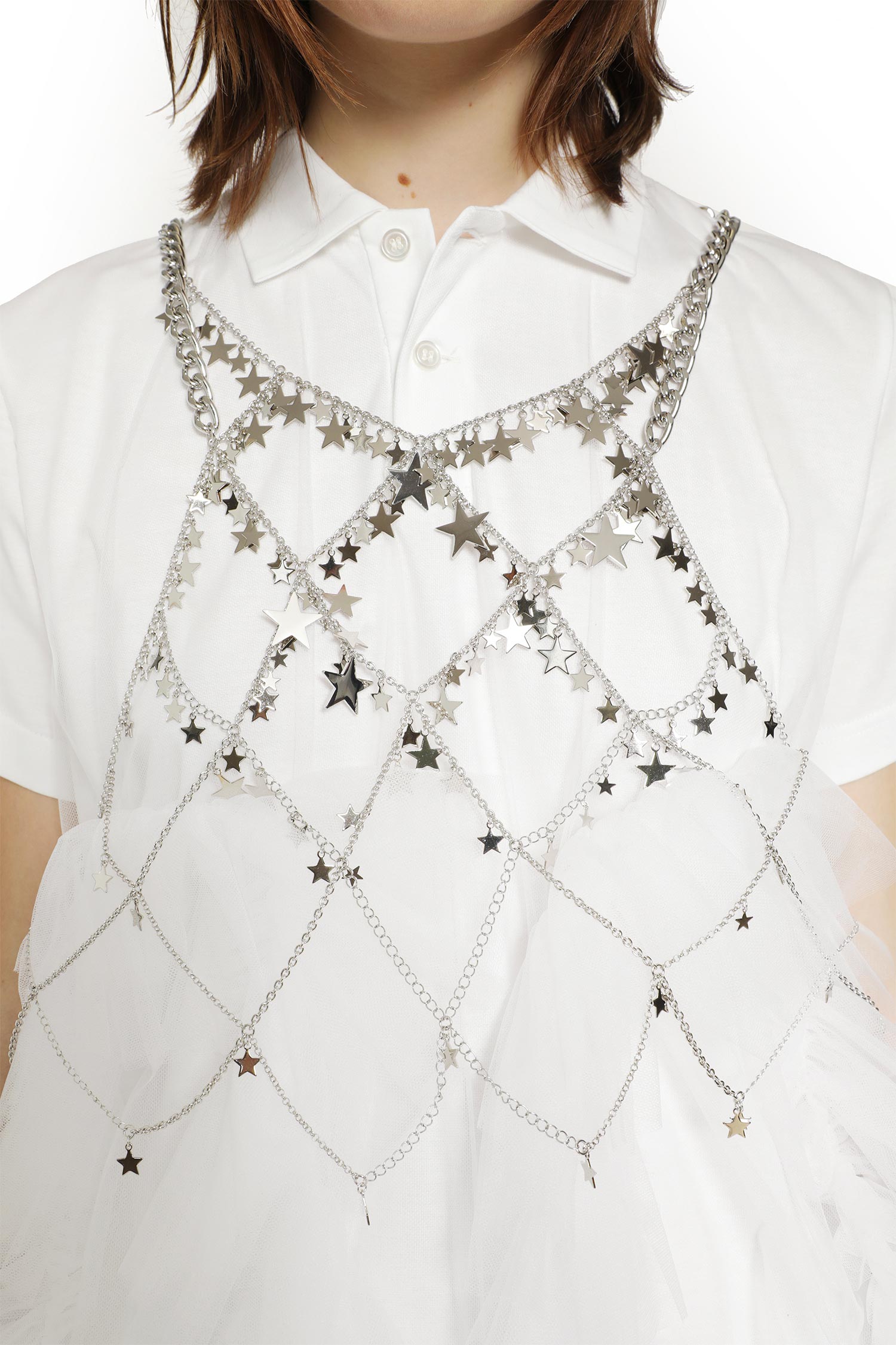 Link Chain Crop Top with Stars