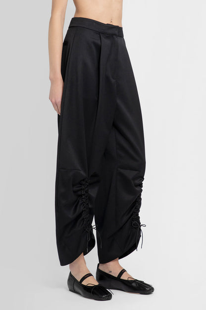 SIMONE ROCHA WOMAN BLACK TROUSERS