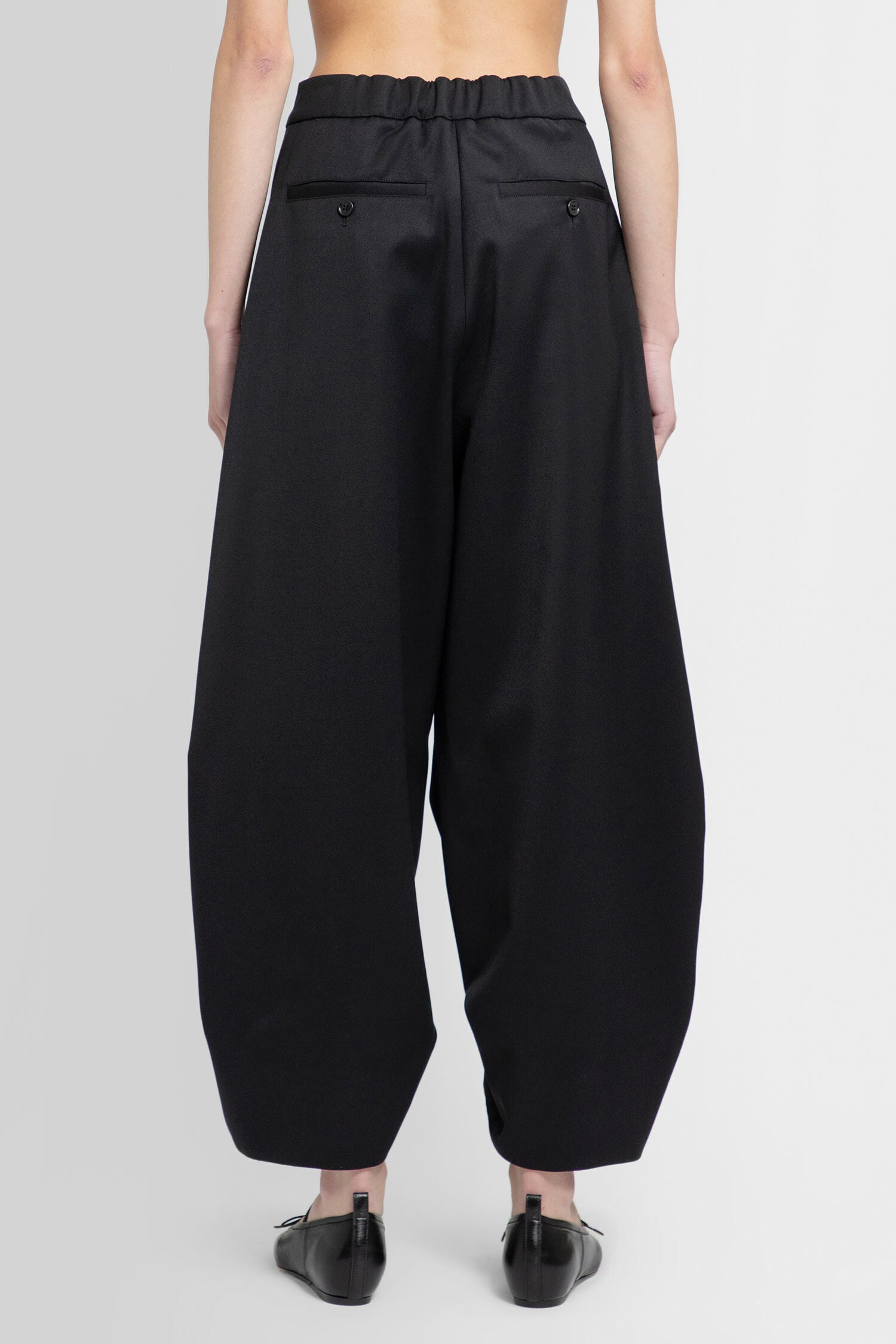 SIMONE ROCHA WOMAN BLACK TROUSERS