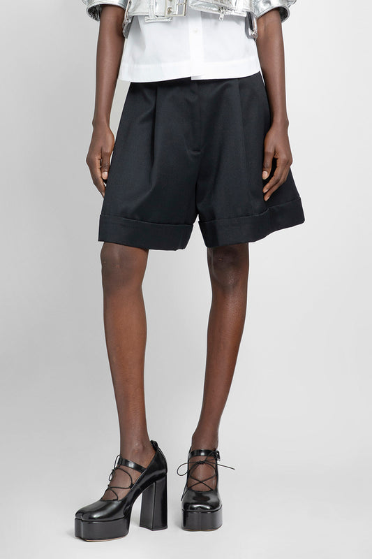 SIMONE ROCHA WOMAN BLACK SHORTS