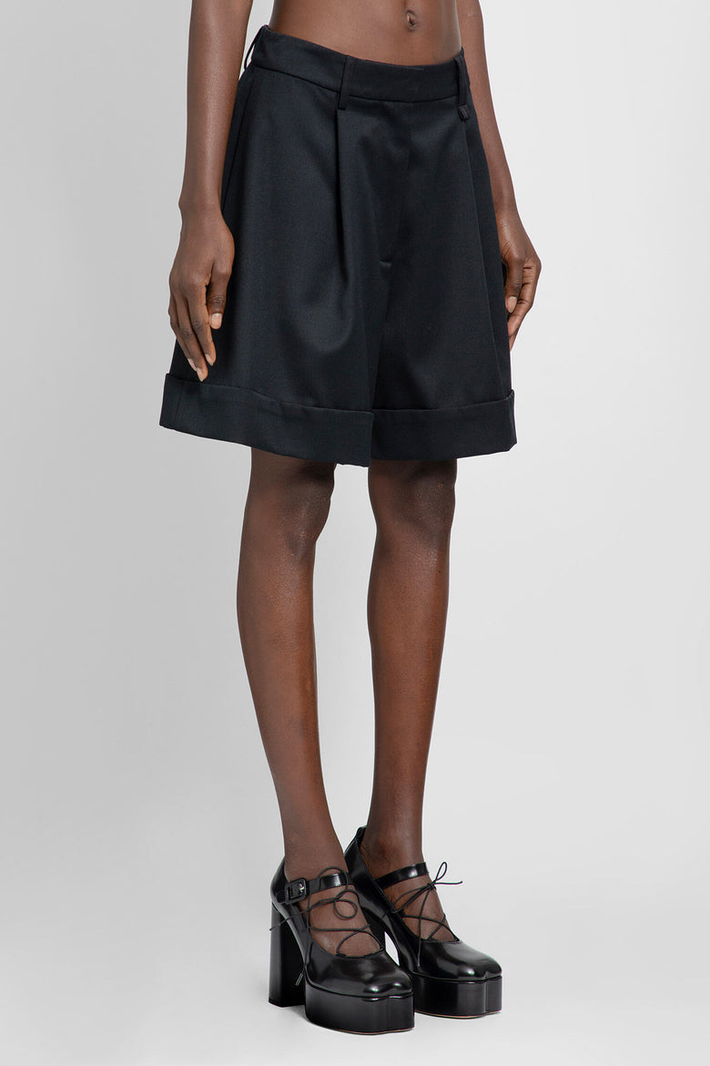 SIMONE ROCHA WOMAN BLACK SHORTS