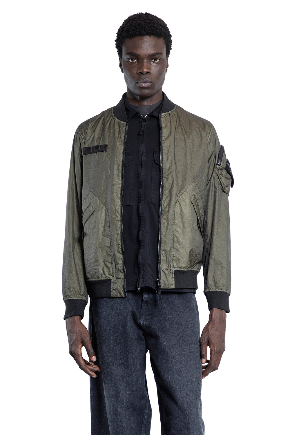 STONE ISLAND MAN GREEN JACKETS