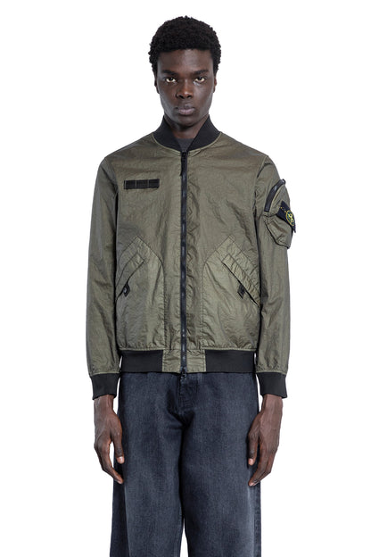 STONE ISLAND MAN GREEN JACKETS