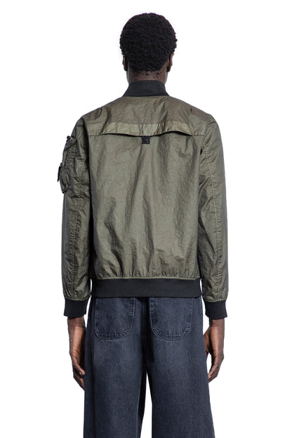 STONE ISLAND MAN GREEN JACKETS