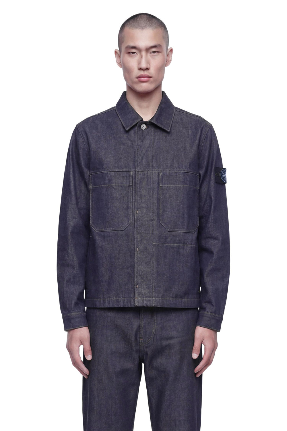 STONE ISLAND 4100006 Denim Coach Jacket man