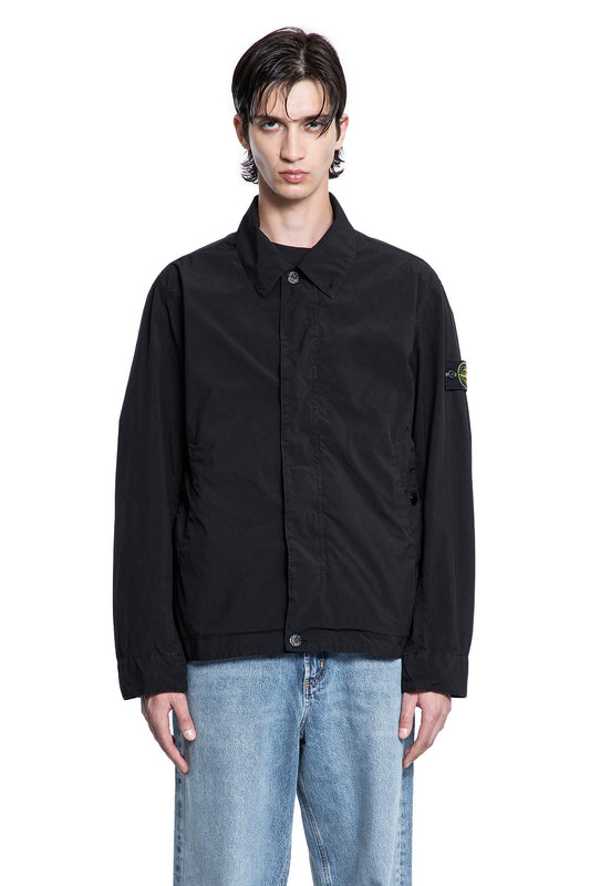 STONE ISLAND MAN BLACK JACKETS