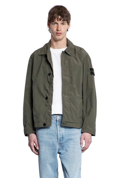 STONE ISLAND MAN GREEN JACKETS