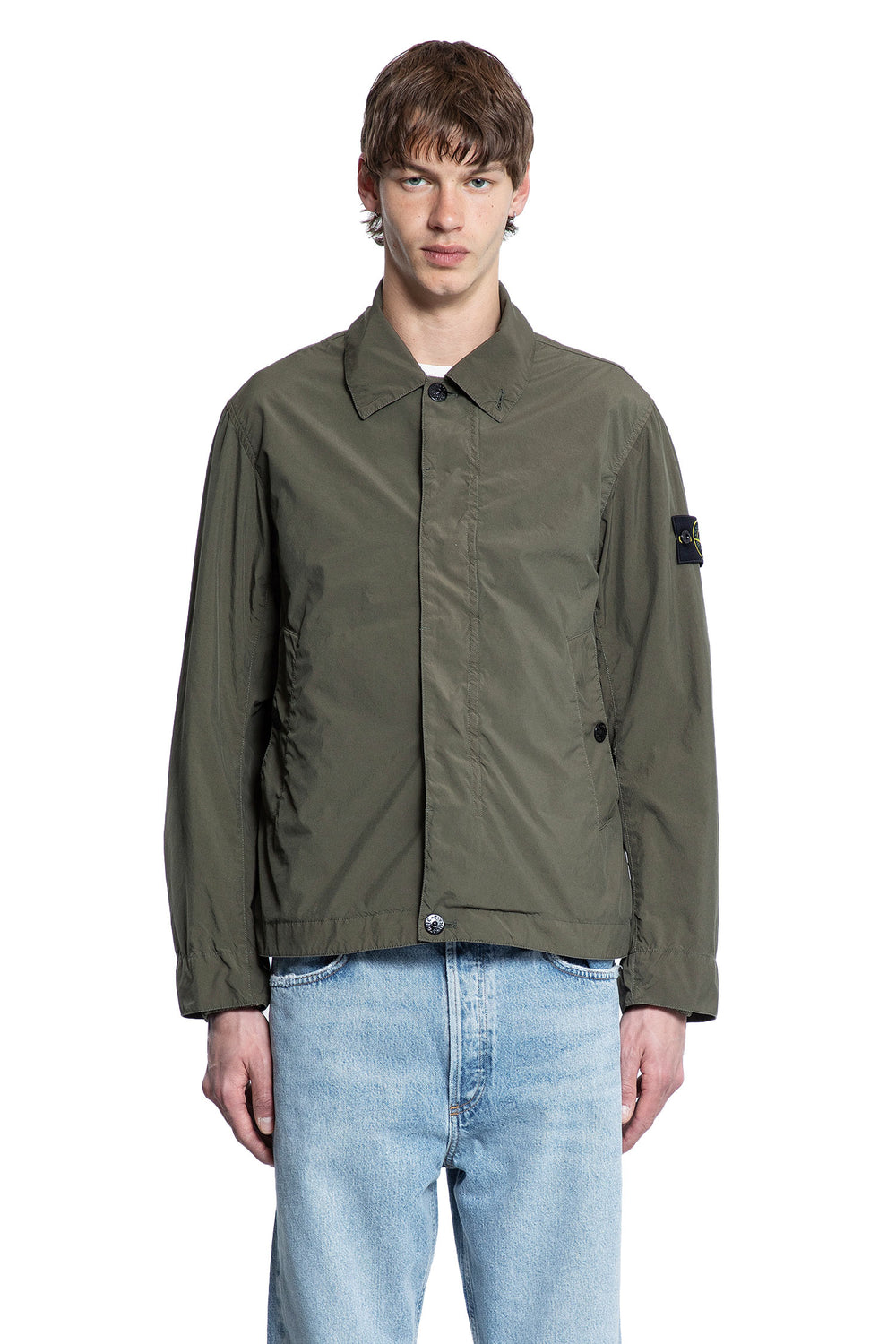 STONE ISLAND MAN GREEN JACKETS