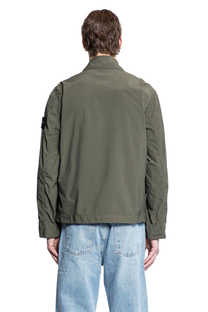 STONE ISLAND MAN GREEN JACKETS