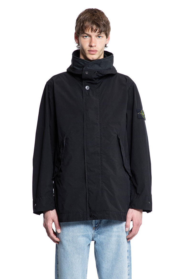 STONE ISLAND MAN BLACK COATS