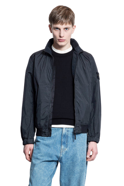 STONE ISLAND MAN BLACK JACKETS