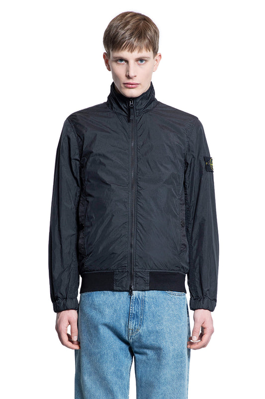 STONE ISLAND MAN BLACK JACKETS