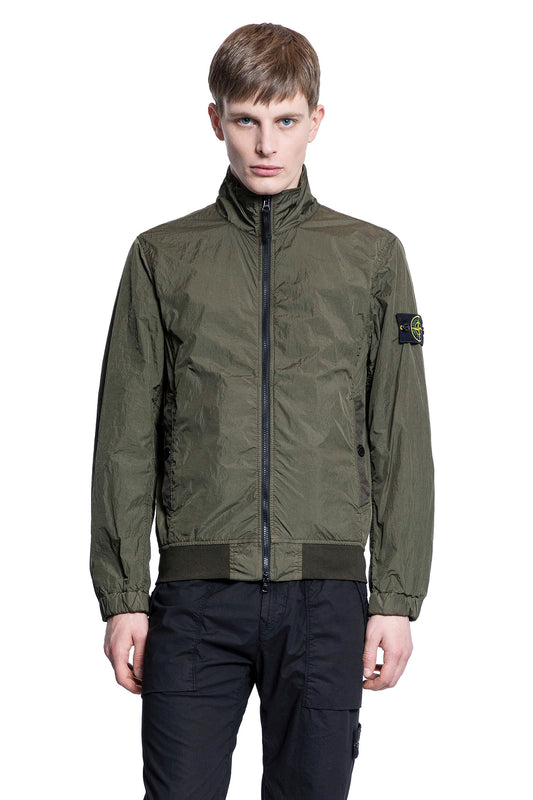 STONE ISLAND MAN GREEN JACKETS