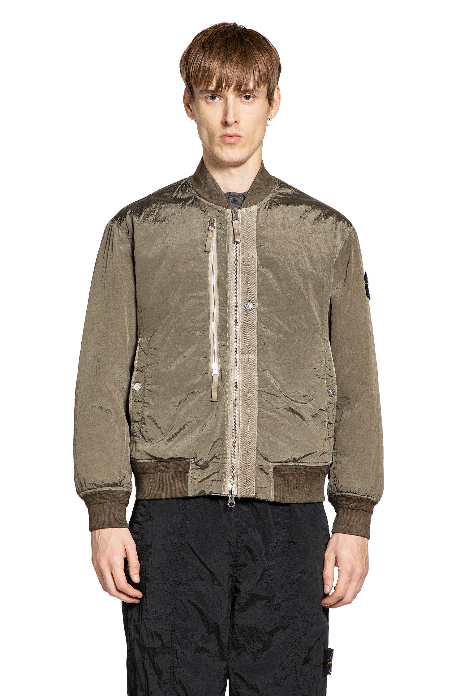 STONE ISLAND MAN GREEN JACKETS