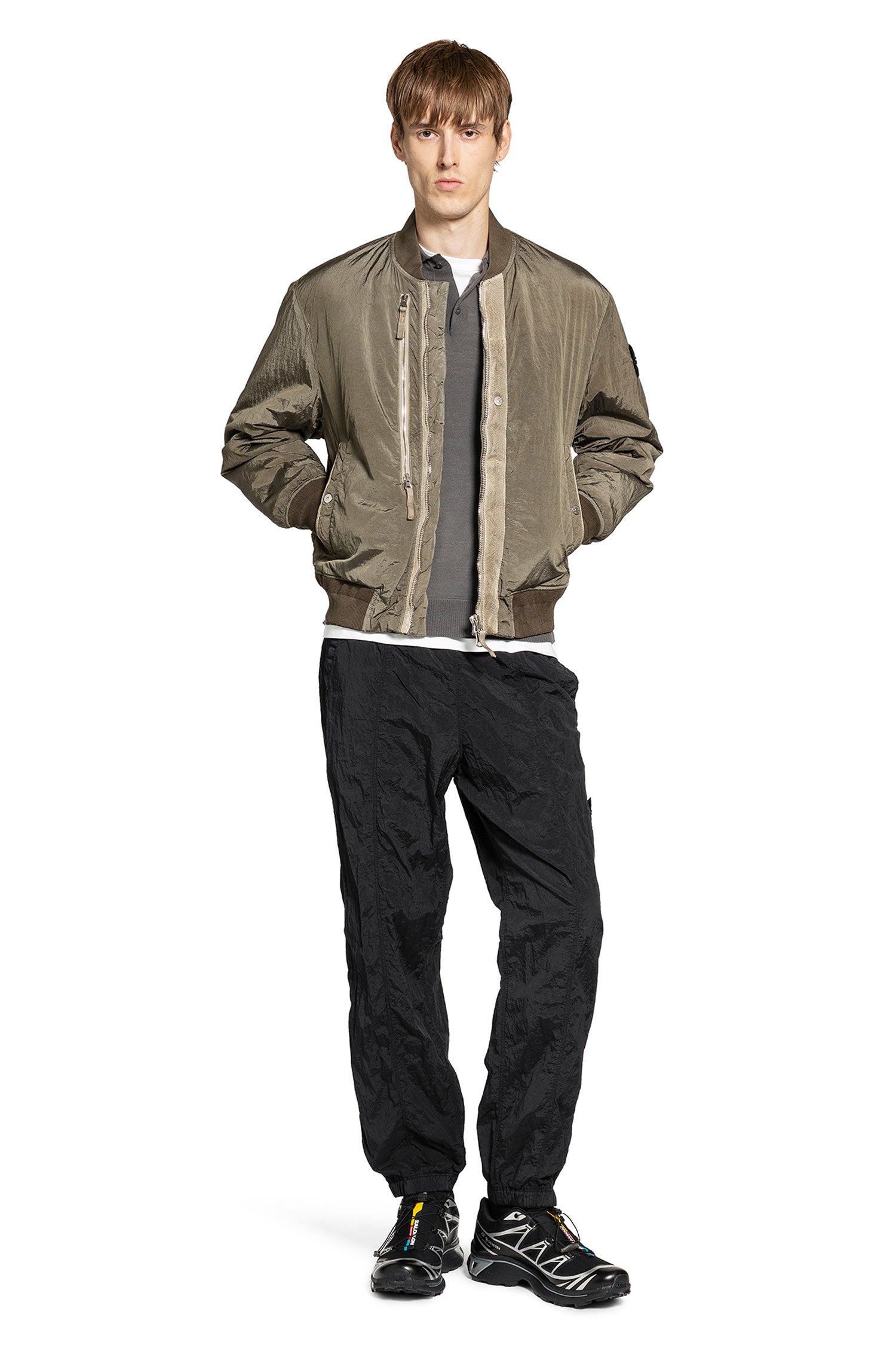 STONE ISLAND MAN GREEN JACKETS