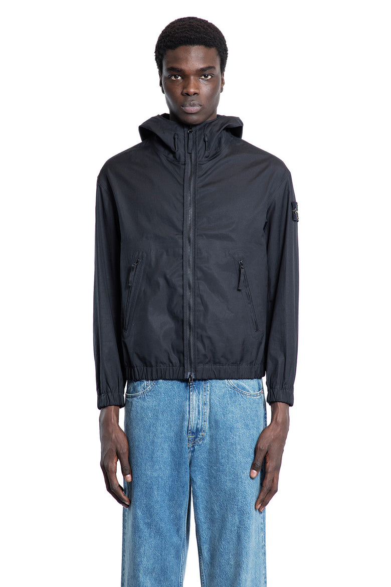 STONE ISLAND MAN BLACK JACKETS