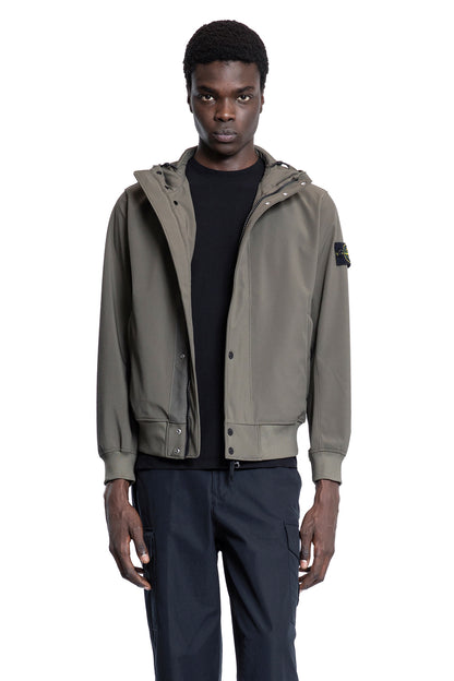 STONE ISLAND MAN GREEN JACKETS