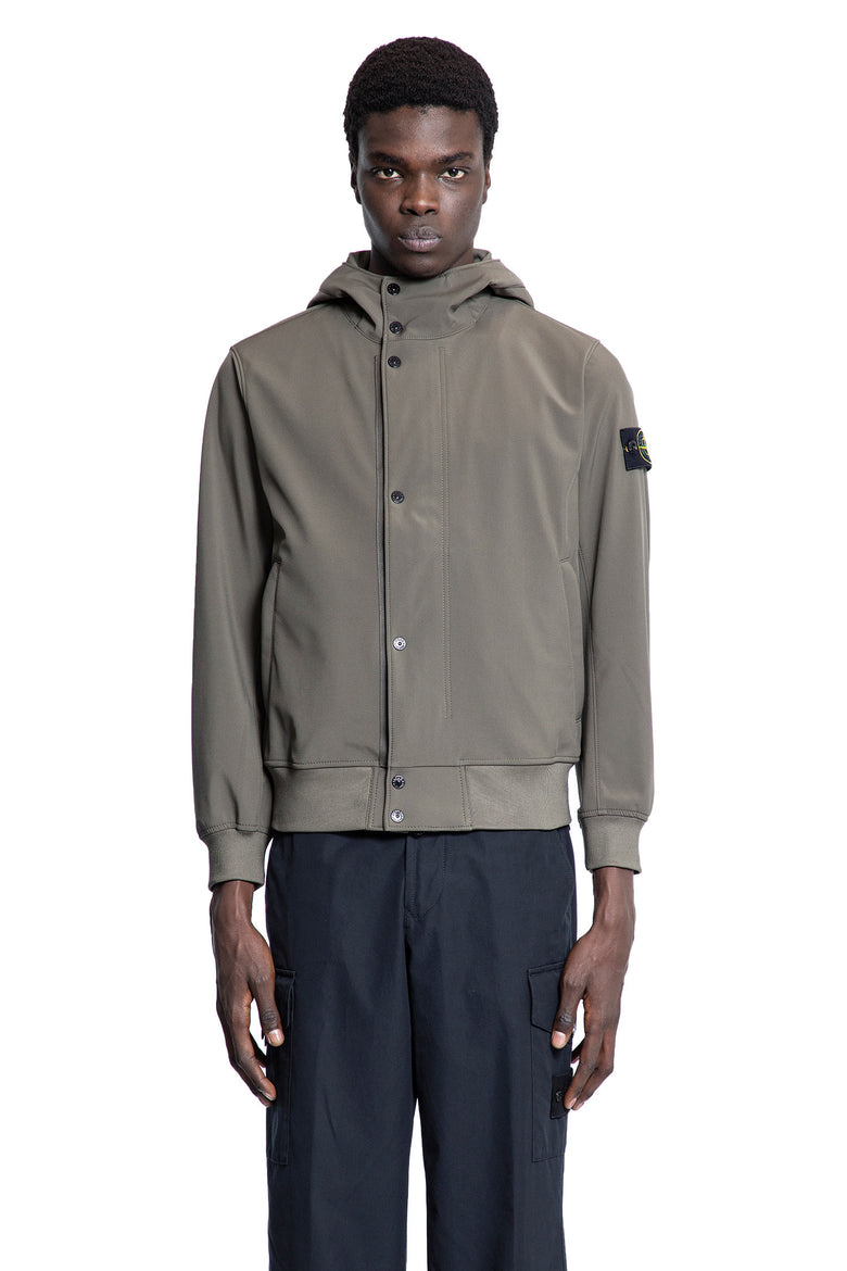 STONE ISLAND MAN GREEN JACKETS