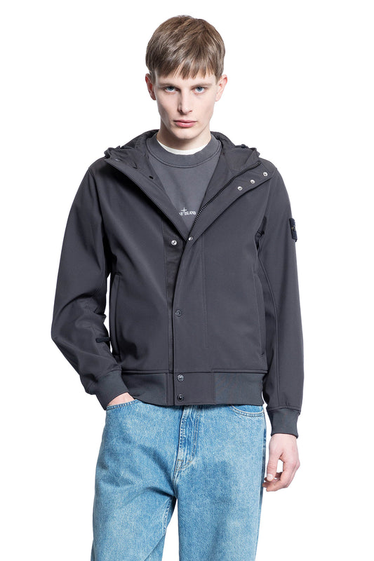 STONE ISLAND MAN GREY JACKETS