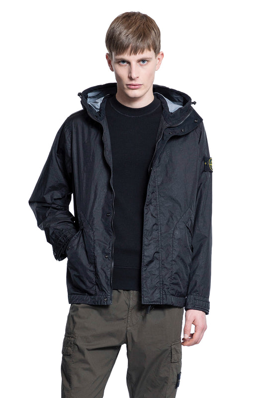 STONE ISLAND MAN BLACK JACKETS