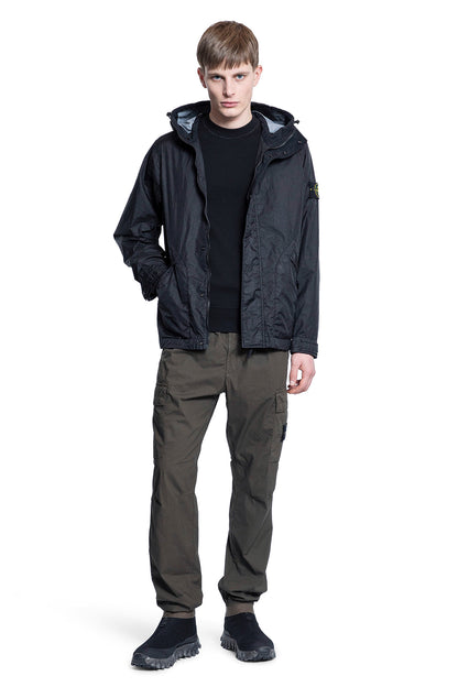 STONE ISLAND MAN BLACK JACKETS