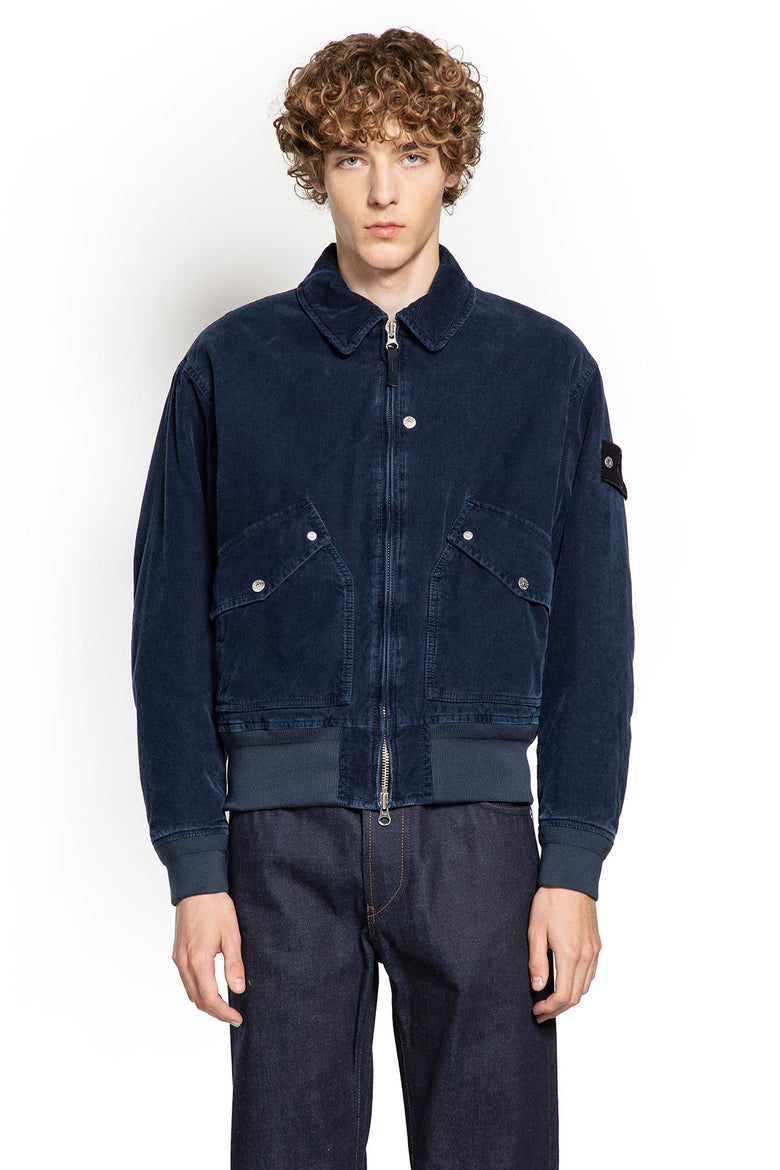 STONE ISLAND MAN BLUE JACKETS