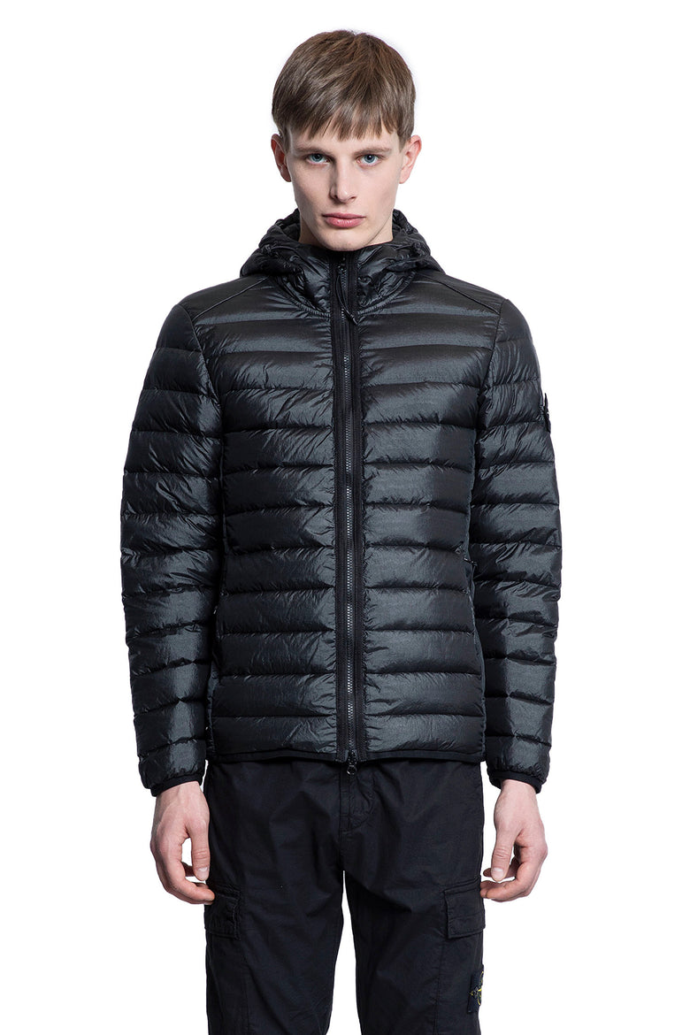 STONE ISLAND MAN BLACK JACKETS