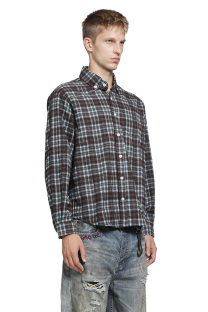 Micro Check Flannel Shirt